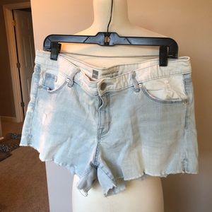 Mossimo Light Wash Denim Cutoff Shorts